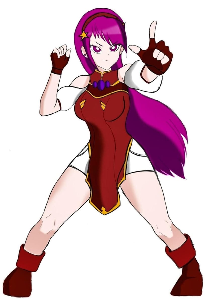 asamiya athena (the king of fighters and 1 more) drawn by angel_cou