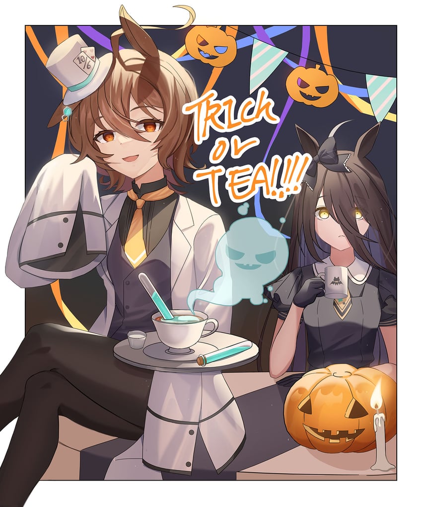 agnes tachyon and manhattan cafe (umamusume) drawn by coletta_(colet_colettia)