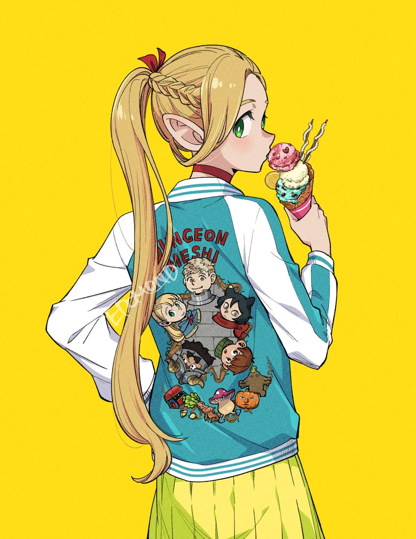 marcille donato, laios touden, senshi, chilchuck tims, izutsumi, and 1 more (dungeon meshi) drawn by edomon-do