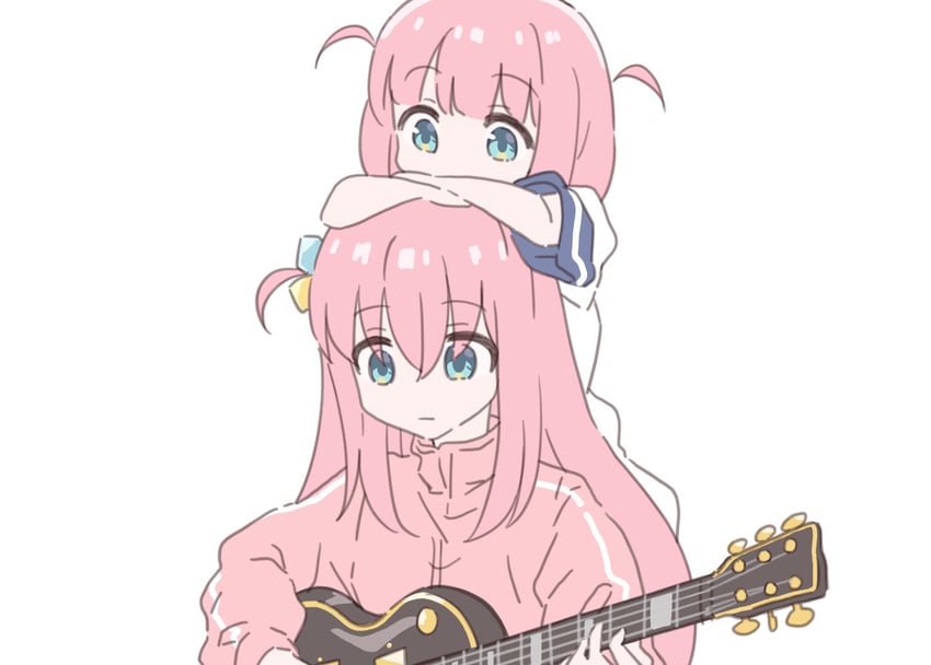 gotoh hitori and gotoh futari (bocchi the rock!) drawn by o_kudake