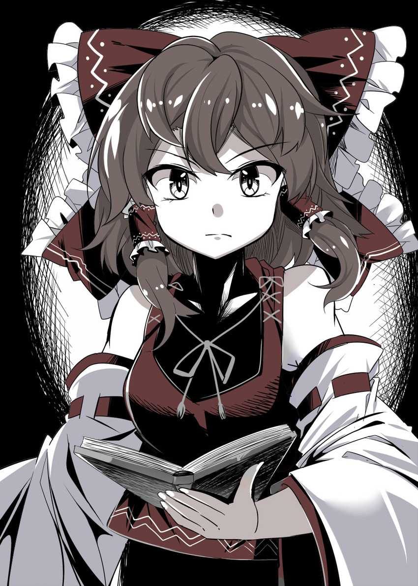 hakurei reimu (touhou) drawn by e.o.