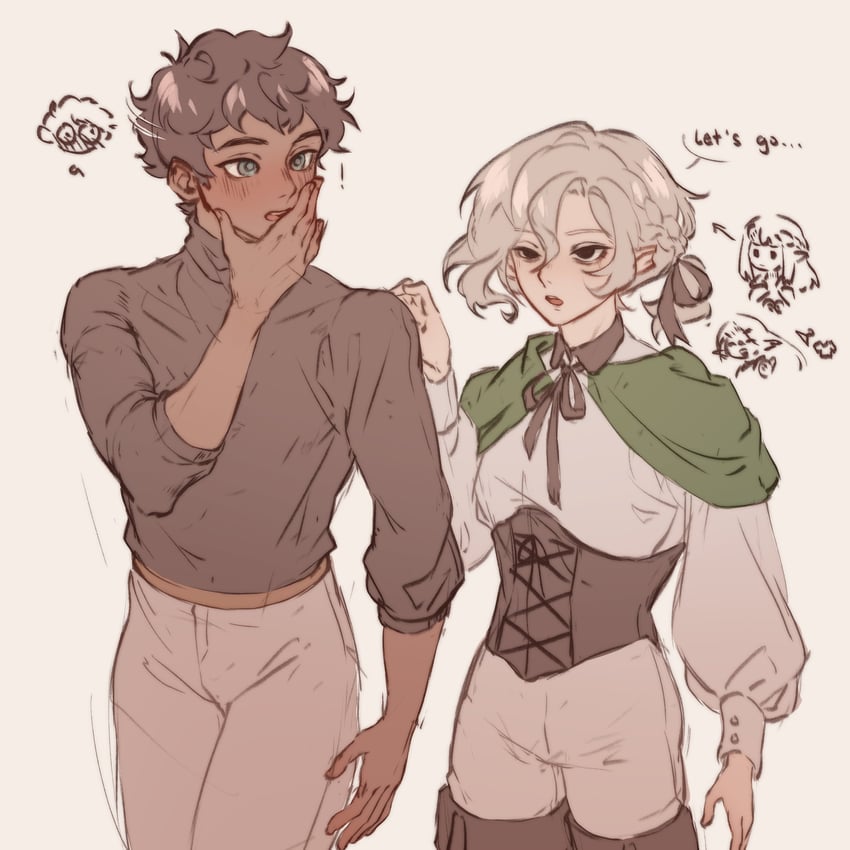 mithrun, kabru, cithis, and pattadol (dungeon meshi) drawn by pluvioseprince