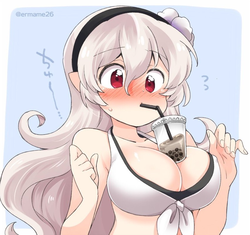 female corrin (fire emblem and 2 more) drawn by eromame