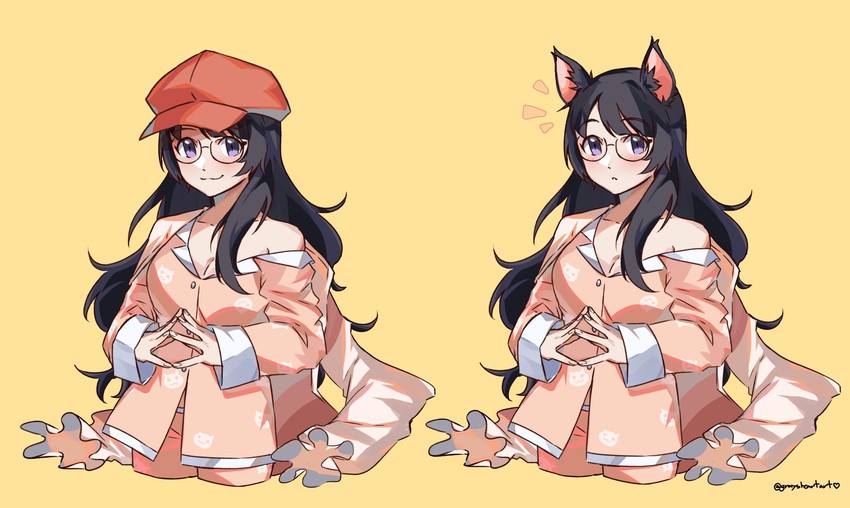 hanekawa tsubasa (monogatari and 1 more) drawn by graysheartart