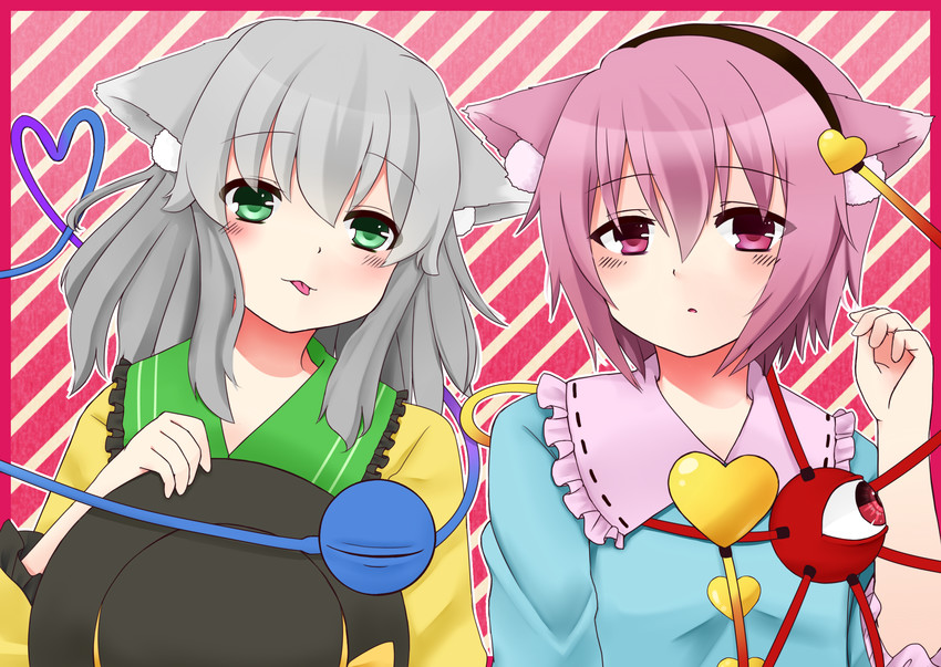 komeiji koishi and komeiji satori (touhou) drawn by kyarameru