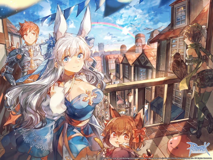 arch bishop, poring, high wizard, acolyte, alchemist, and 6 more (ragnarok online) drawn by sai_(sai)