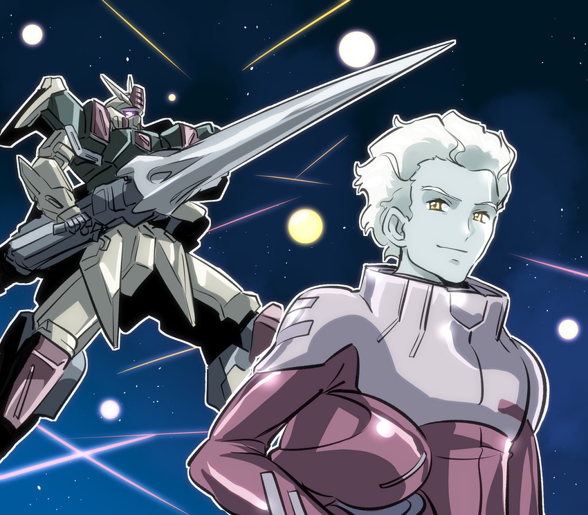 dearka elsman and buster gundam (gundam and 3 more) drawn by kato_takuji