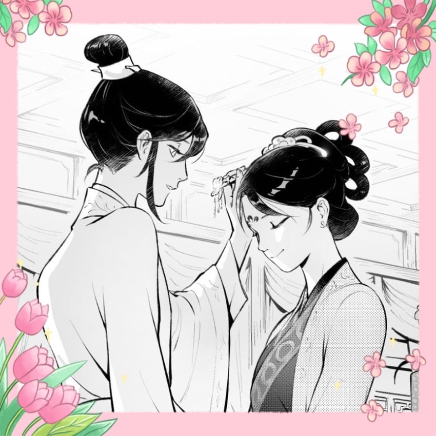 nangong jingnu and qiyan agula (jing wei qing shang) drawn by meltsmelts