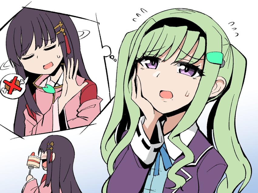 nikaidou misato and murohushi risa (heaven burns red) drawn by kenpi_(hs-totyu)
