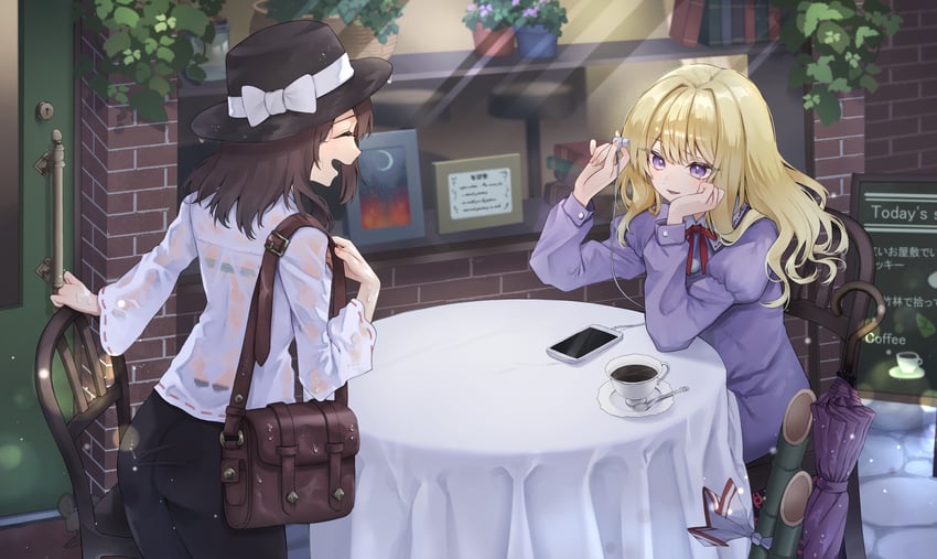 usami renko and maribel hearn (touhou and 1 more) drawn by tadano1129