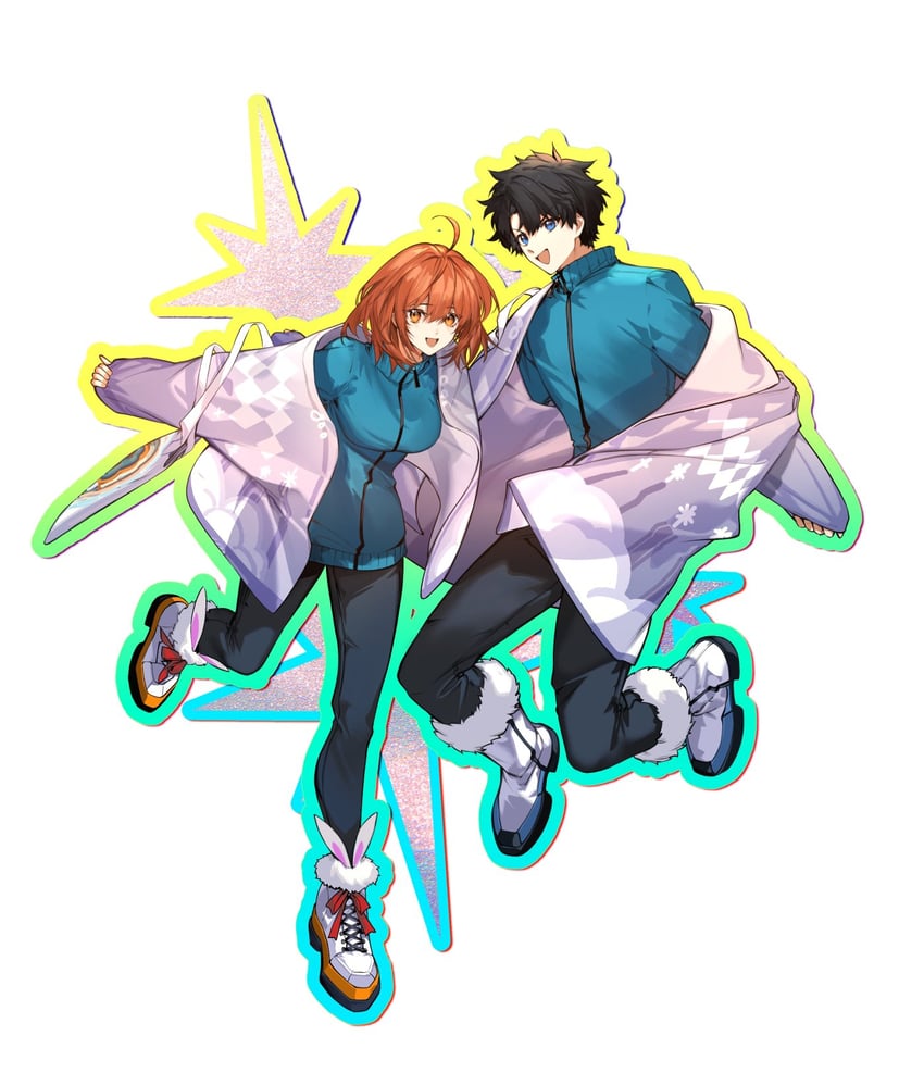 fujimaru ritsuka (fate and 1 more) drawn by arlizi