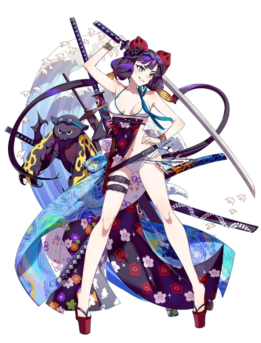 katsushika hokusai (fate and 1 more) drawn by yun-yang