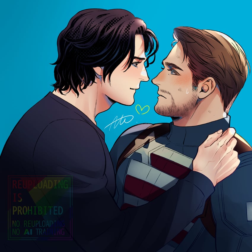 sentry and john walker (marvel and 2 more) drawn by sherlock7akane