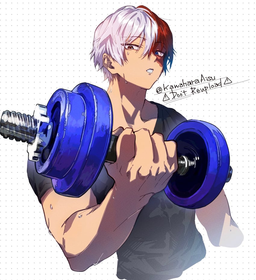 todoroki shoto (boku no hero academia) drawn by kawaharaaisu