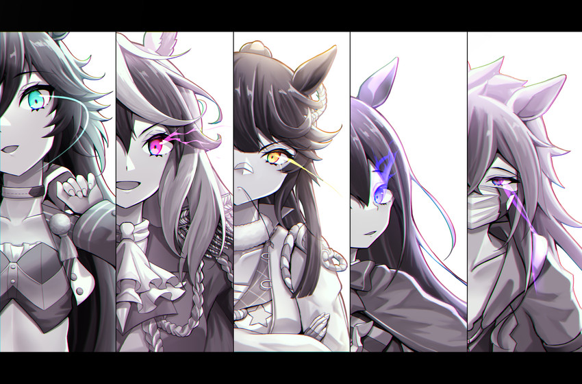 symboli rudolf, mr. c.b., narita brian, orfevre, and deep impact (umamusume) drawn by muromachi_atsushi
