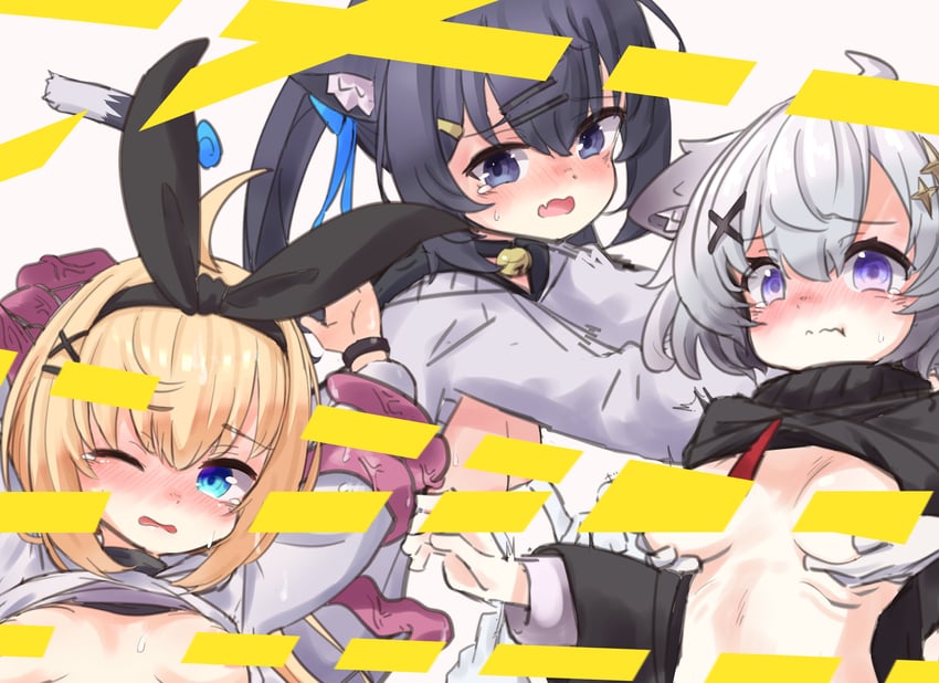 ash, rearalice, and sephira (vrchat) drawn by t_monak