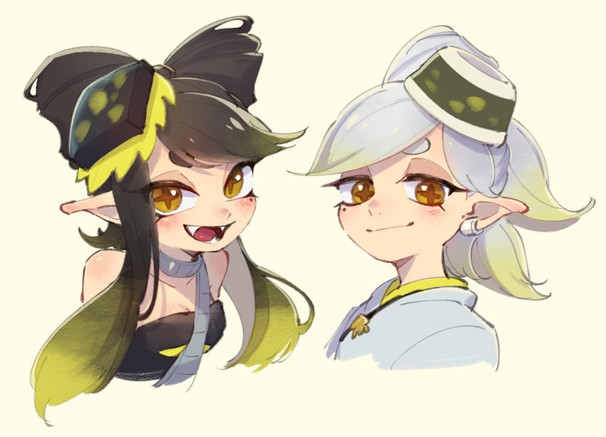 callie and marie (splatoon and 1 more) drawn by ukata