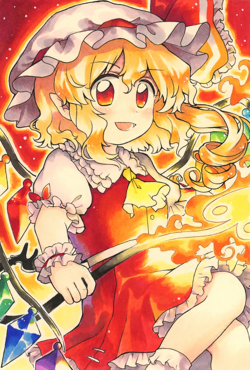flandre scarlet (touhou and 1 more) drawn by maa_(forsythia1729)