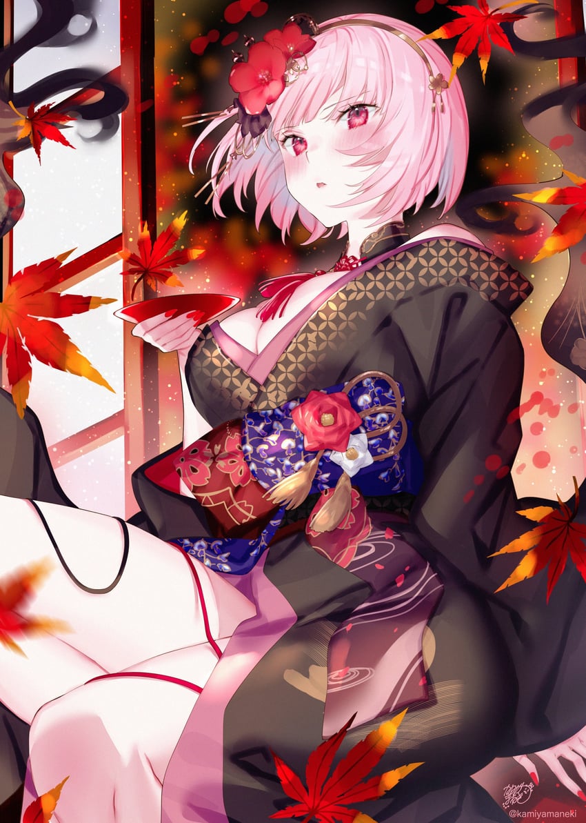 mori calliope (hololive and 1 more) drawn by kamiya_maneki