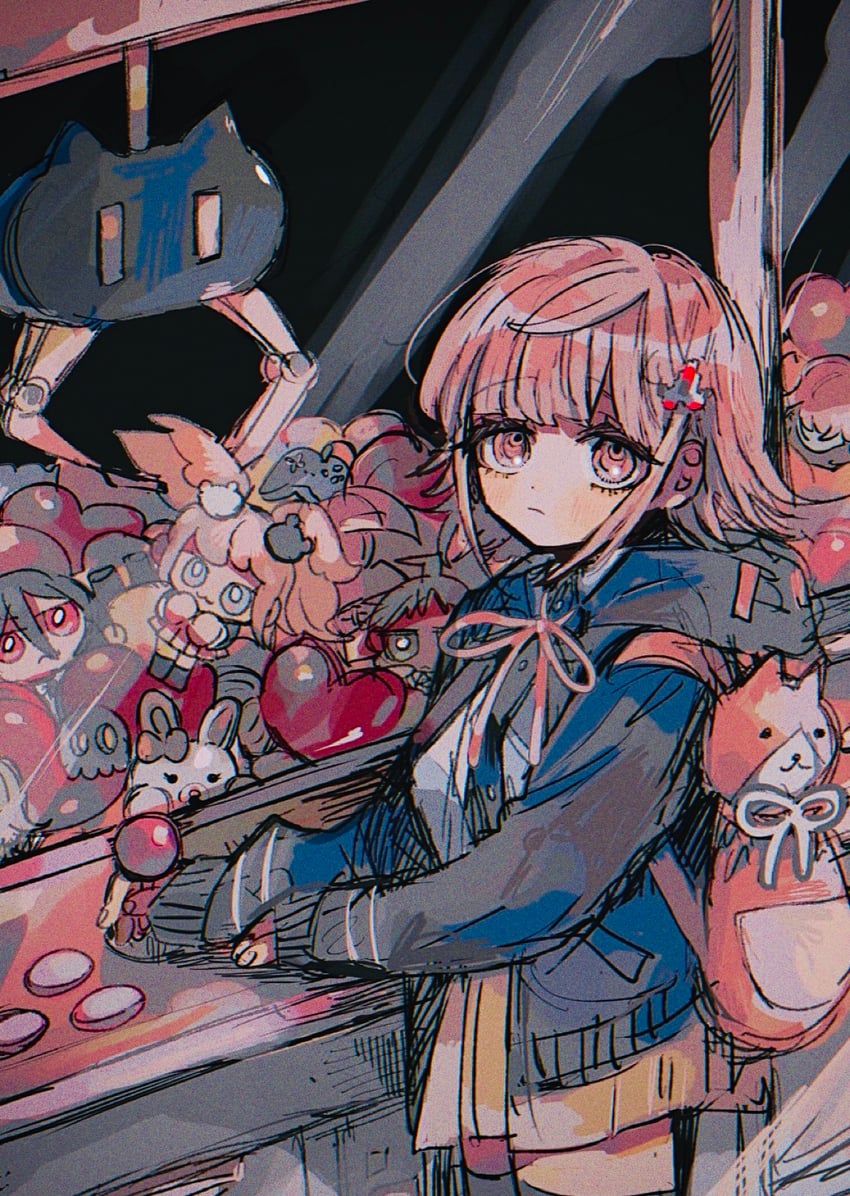 nanami chiaki, enoshima junko, kamukura izuru, and usami (danganronpa and 2 more) drawn by kara_aren