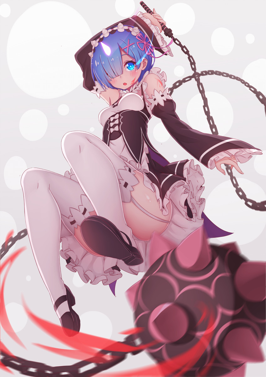 rem (re:zero kara hajimeru isekai seikatsu) drawn by zeolch