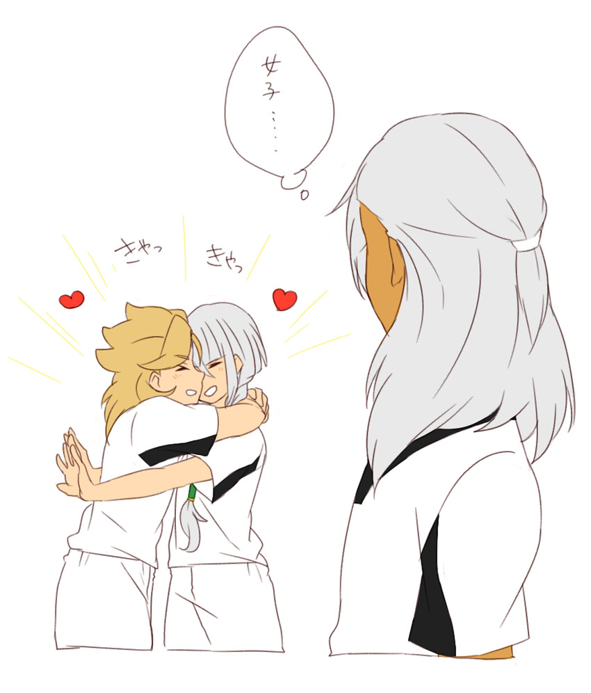 yuri averin, roran lazarev, and zauru merefu (inazuma eleven and 2 more) drawn by sekina
