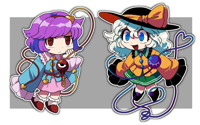 komeiji koishi and komeiji satori (touhou) drawn by furukawa_(yomawari)