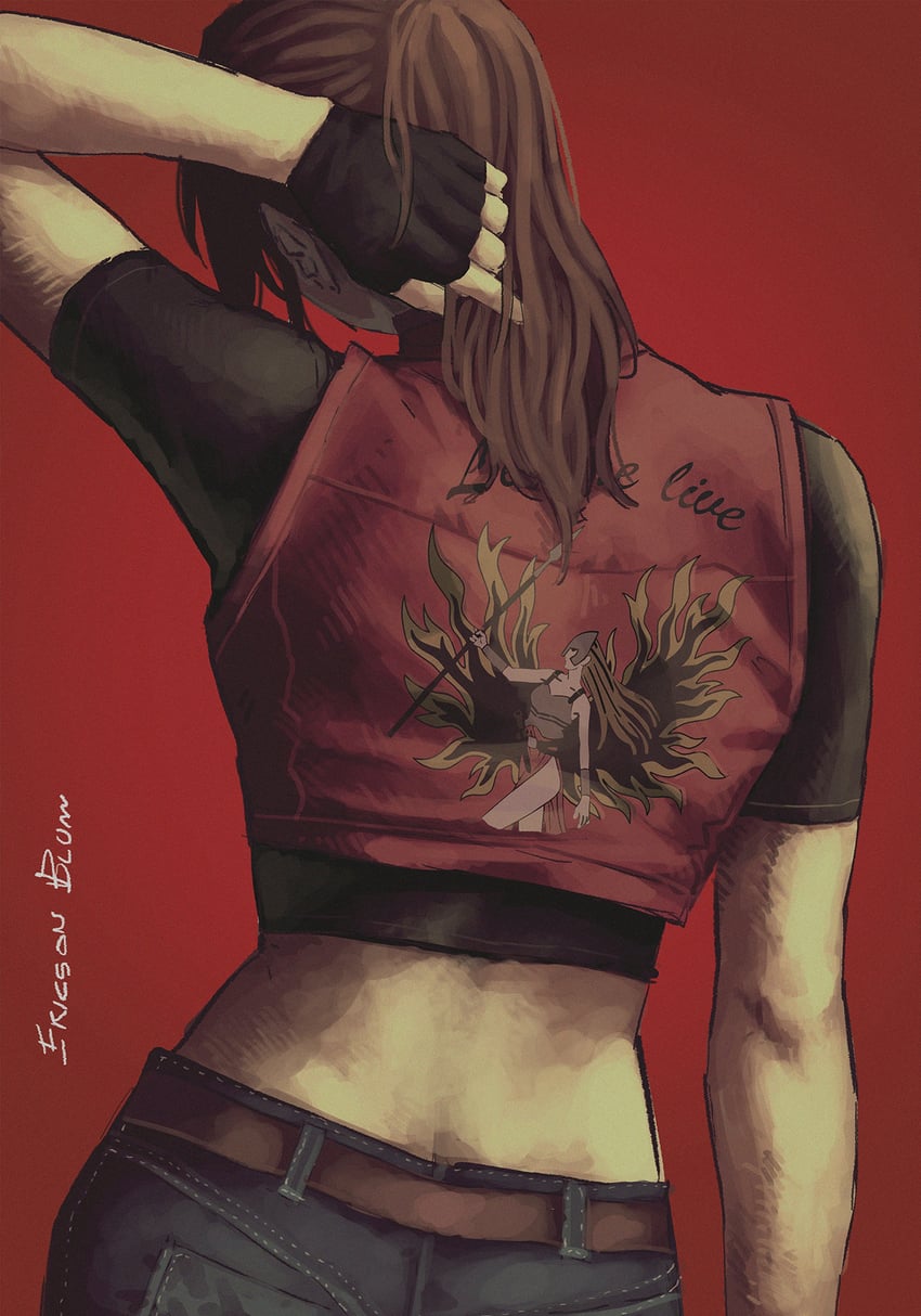 claire redfield (resident evil and 2 more) drawn by ericson_blum