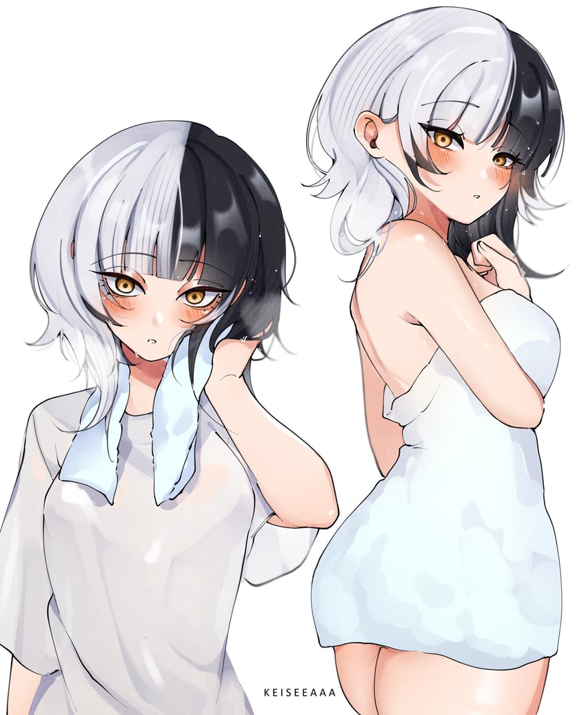 shiori novella (hololive and 1 more) drawn by keisea