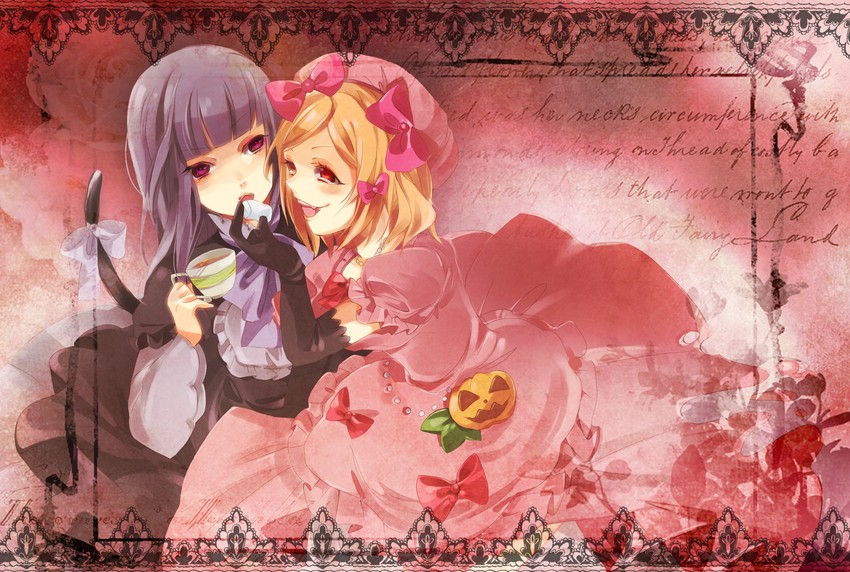 frederica bernkastel and lambdadelta (umineko no naku koro ni) drawn by hoe_satsuki