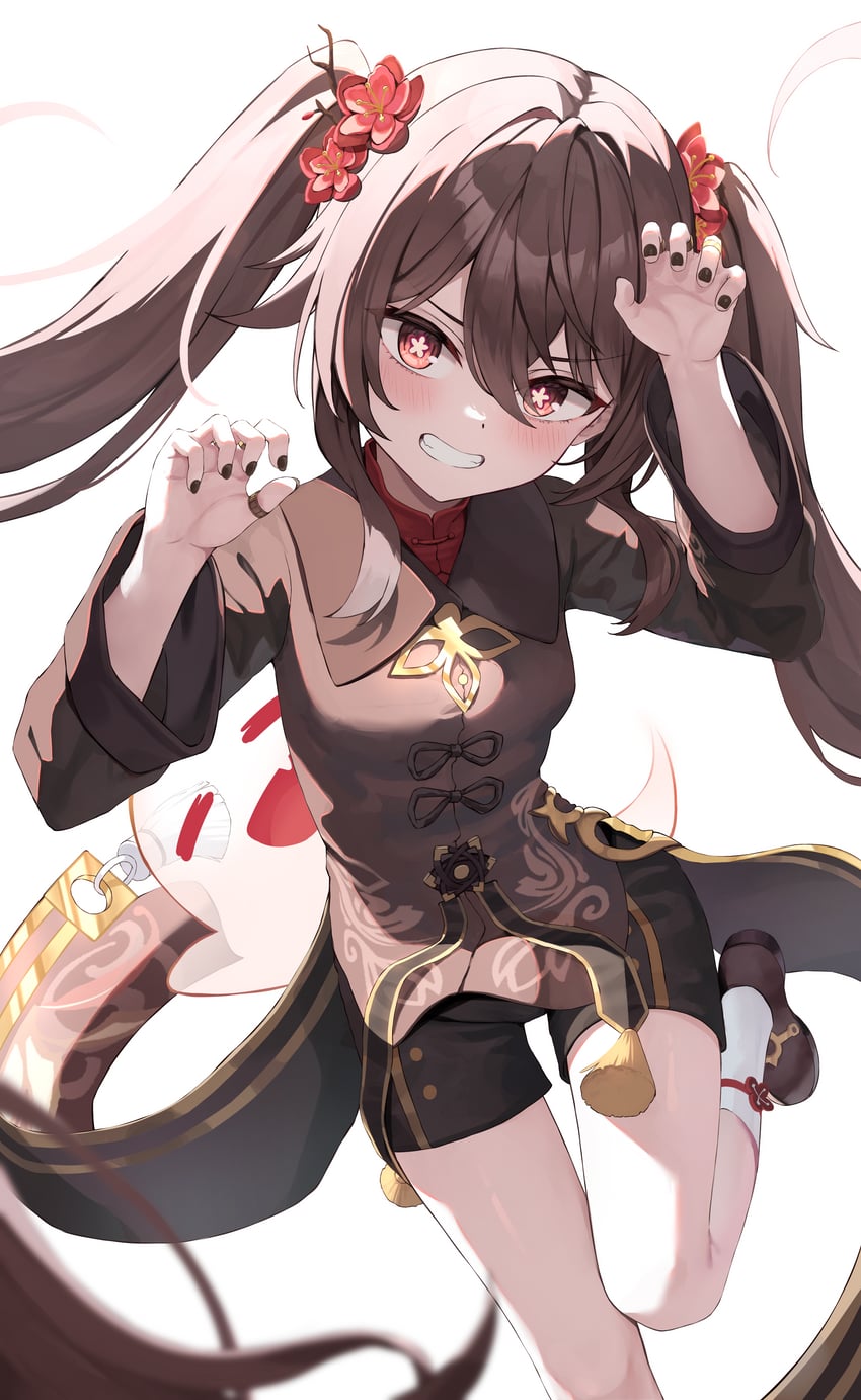 hu tao and boo tao (genshin impact) drawn by kurone_(kurone_ryuo)