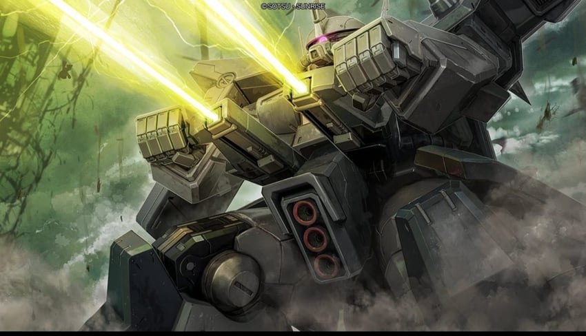 zaku iii (gundam and 3 more) drawn by tenjin_hidetaka