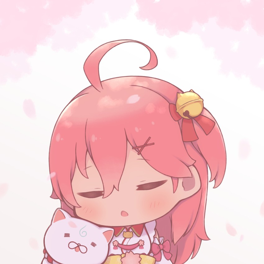 sakura miko and 35p (hololive) drawn by otorih_1610