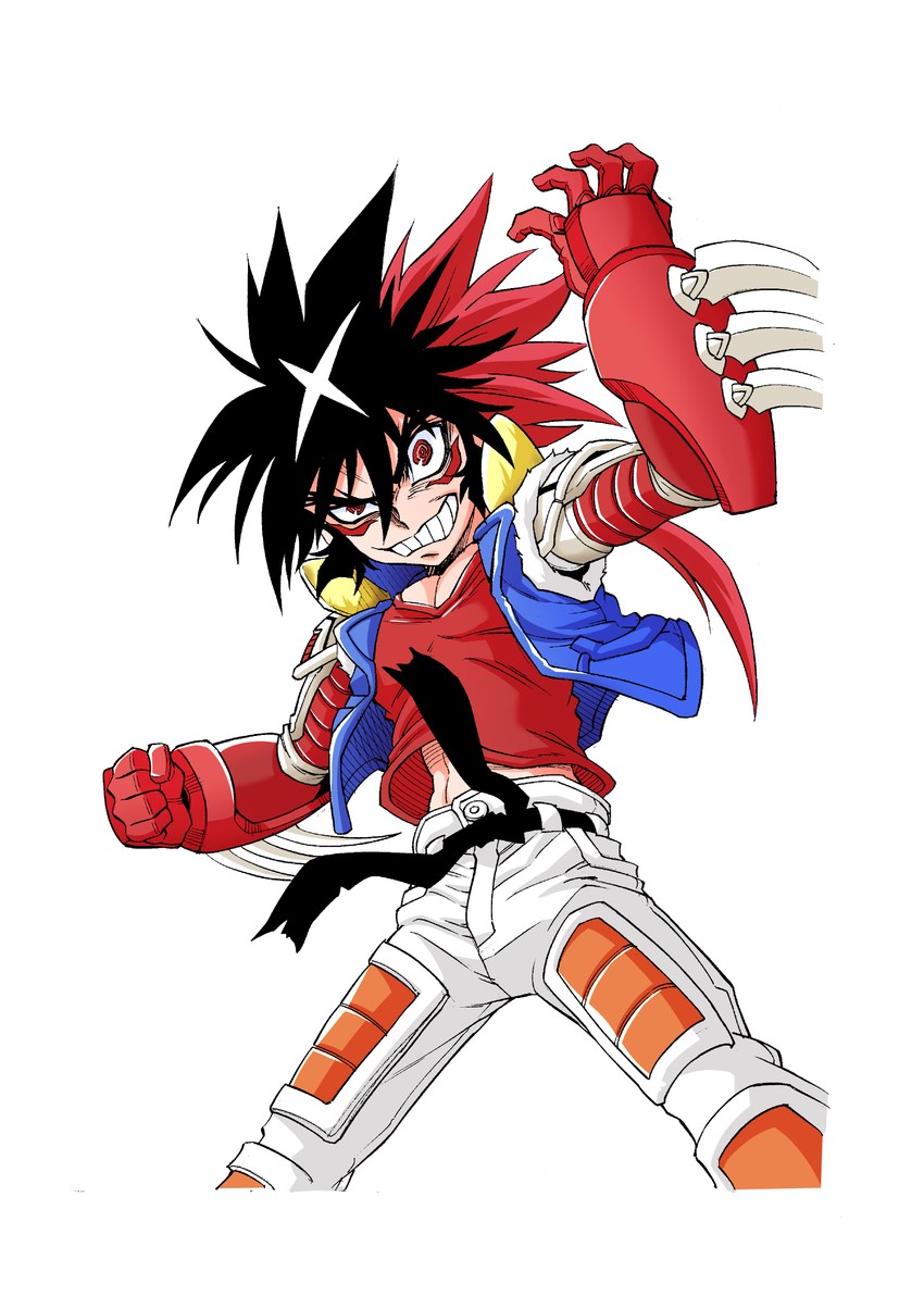 getter-1 and ryo (getter robo and 1 more) drawn by demi_(pixiv22036971)