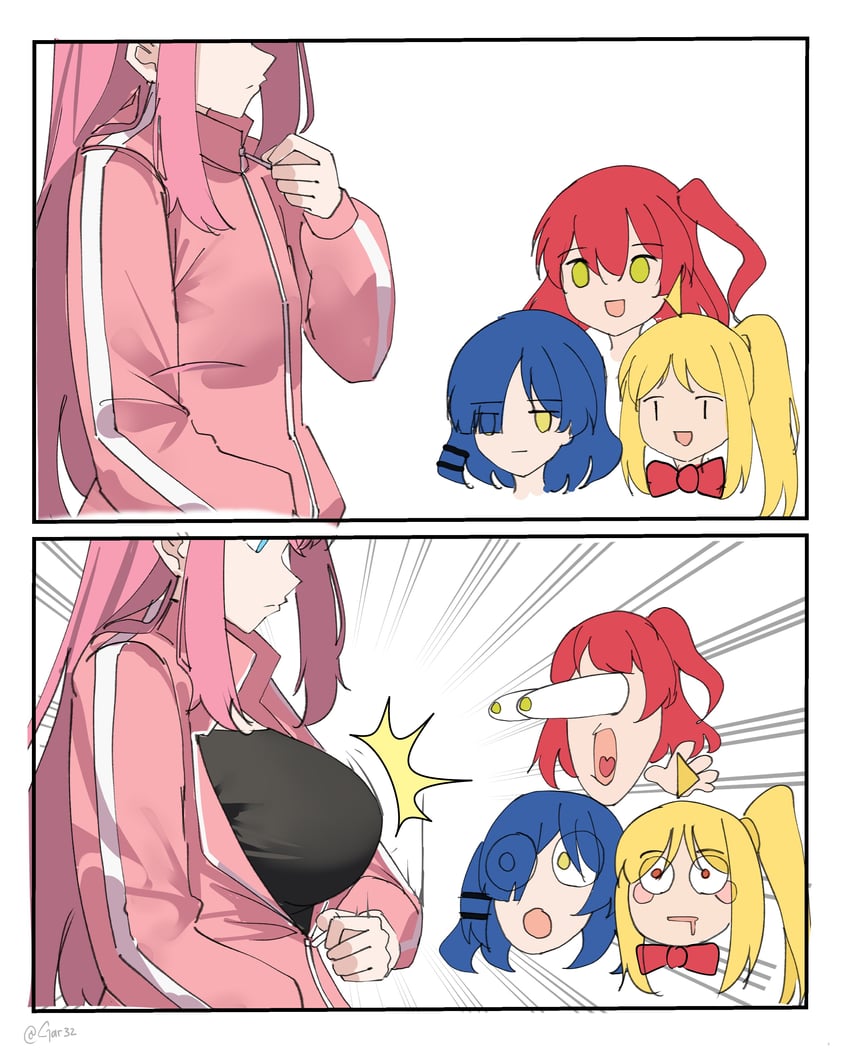 gotoh hitori, kita ikuyo, ijichi nijika, and yamada ryo (bocchi the rock!) drawn by gar32