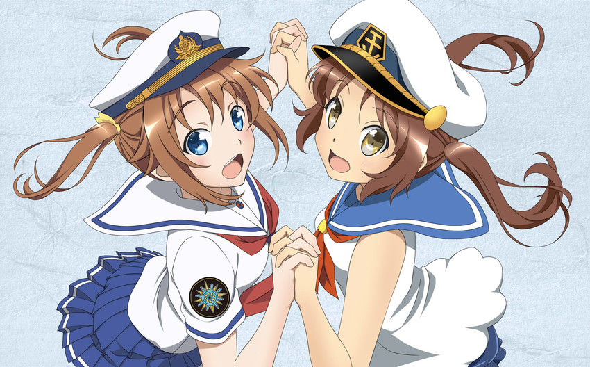 misaki akeno and yamamoto kamome (high school fleet and 2 more) drawn by juoto