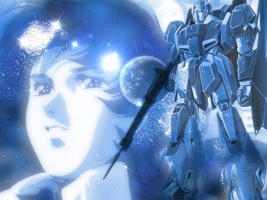 kamille bidan and zeta gundam (gundam and 1 more) drawn by kitazume_hiroyuki
