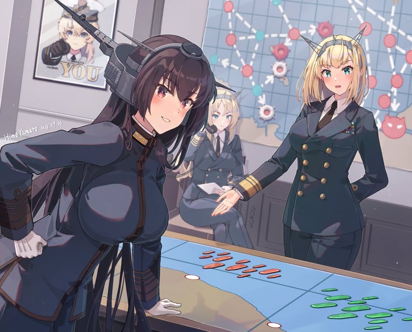 nagato, warspite, nelson, and rodney (kantai collection and 1 more) drawn by himeyamato
