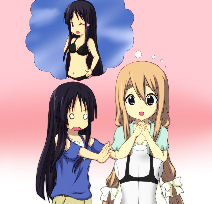 akiyama mio and kotobuki tsumugi (k-on!) drawn by kuena