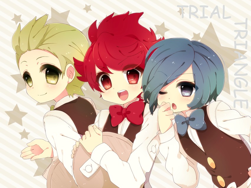 cilan, cress, and chili (pokemon and 1 more) drawn by nicole_(usako)