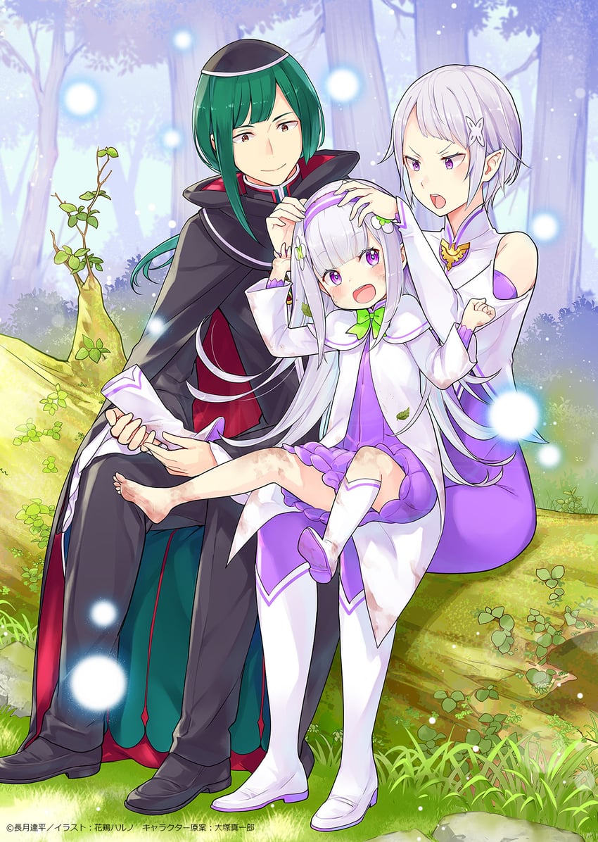 emilia, petelgeuse romaneeconti, and fortuna (re:zero kara hajimeru isekai seikatsu)