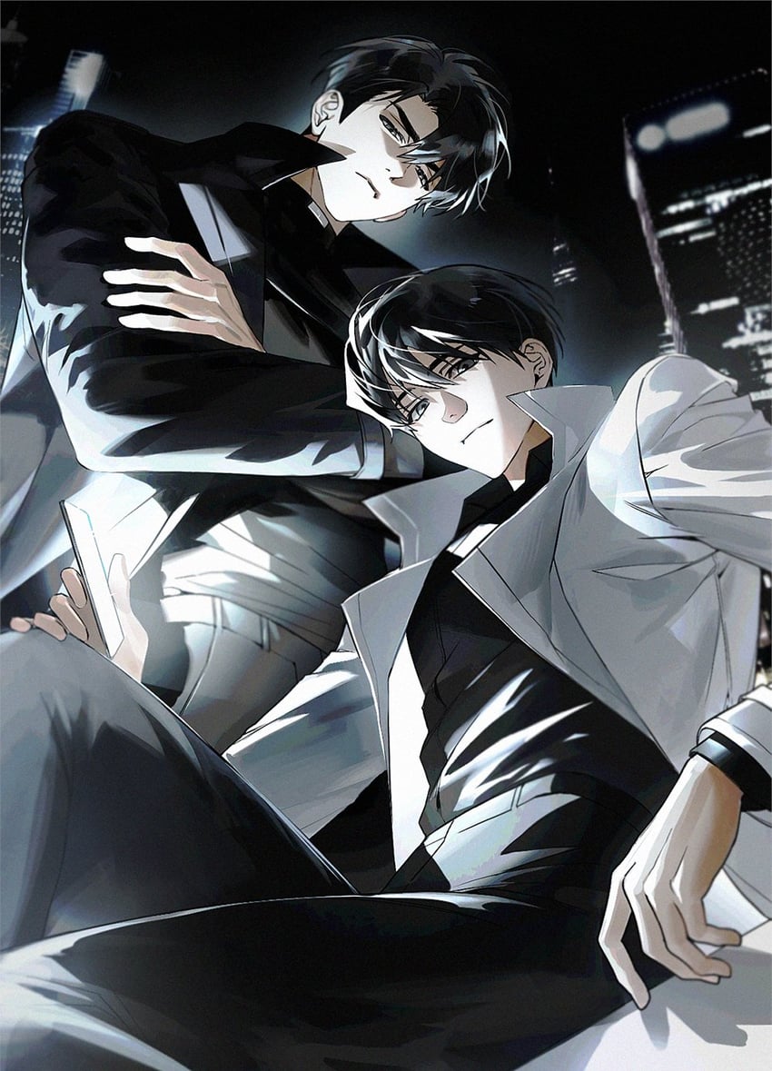 kim dokja and yoo joonghyuk (omniscient reader's viewpoint) drawn by hinizana