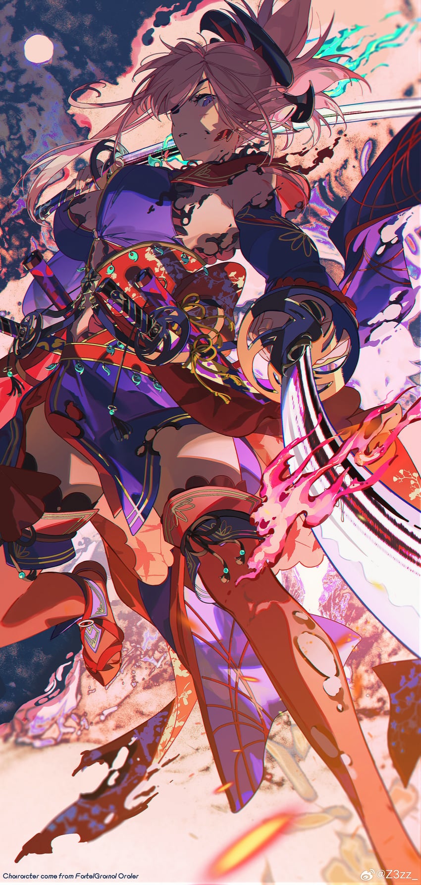 miyamoto musashi (fate and 1 more) drawn by z3zz4