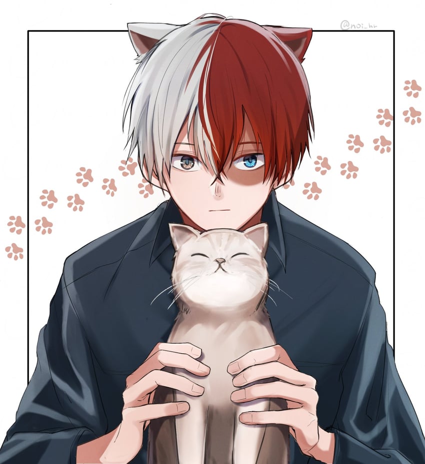 todoroki shoto (boku no hero academia) drawn by miyanami_3
