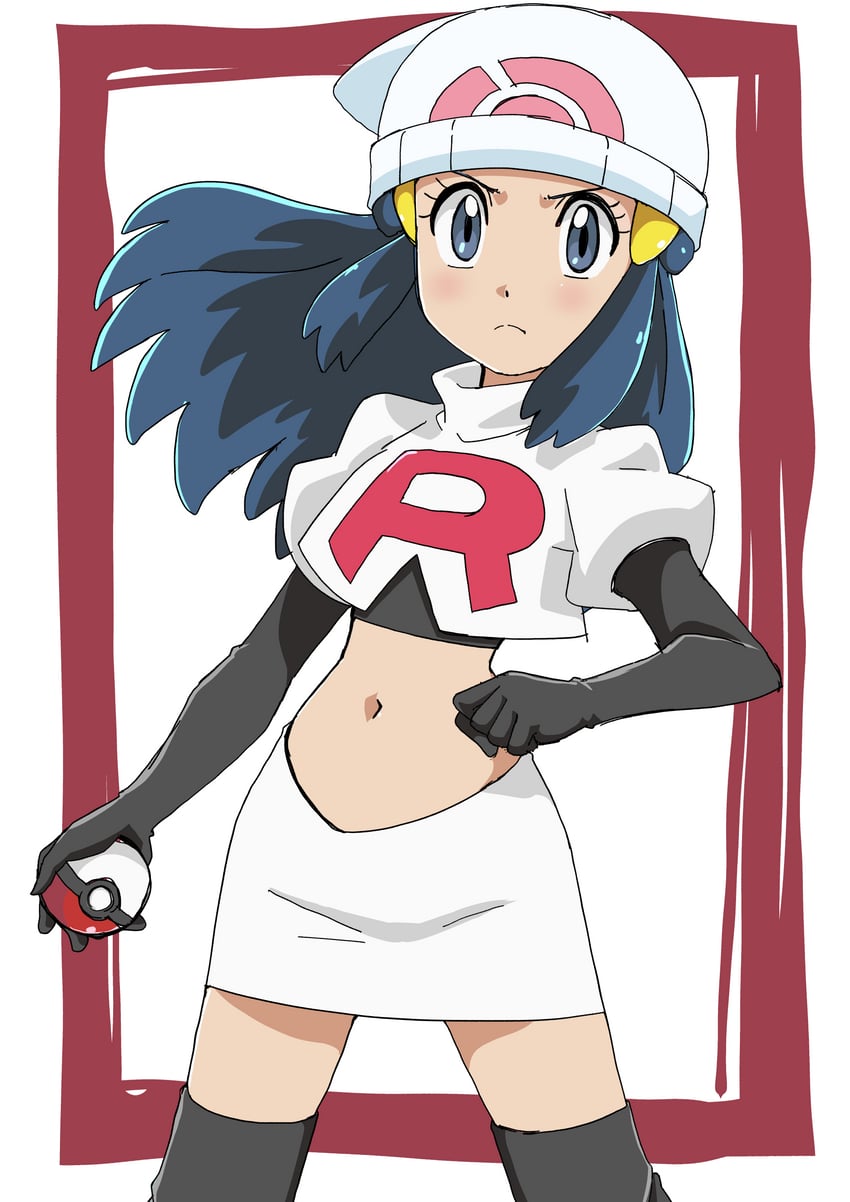 dawn and jessie (pokemon and 1 more) drawn by hainchu