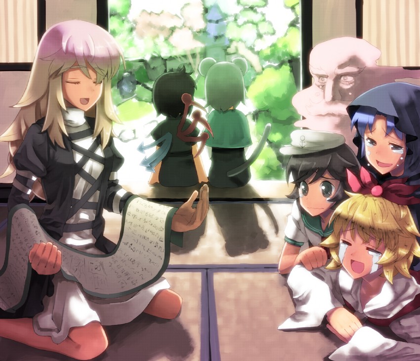 nazrin, hijiri byakuren, houjuu nue, toramaru shou, murasa minamitsu, and 2 more (touhou and 1 more) drawn by b-ginga