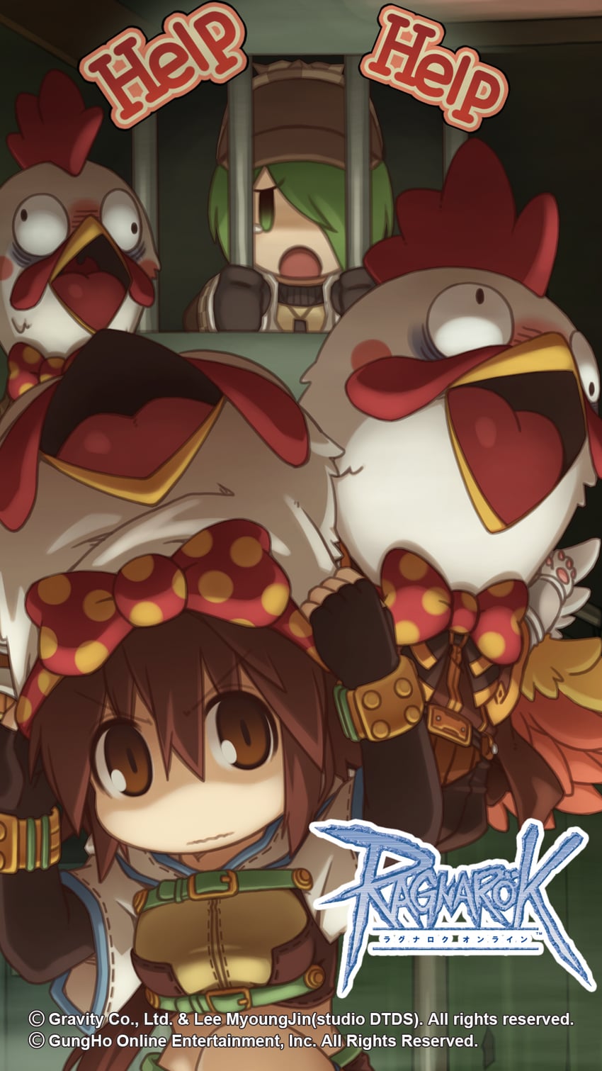 hunter, summoner, archer, and atail ream (ragnarok online) drawn by yuichirou