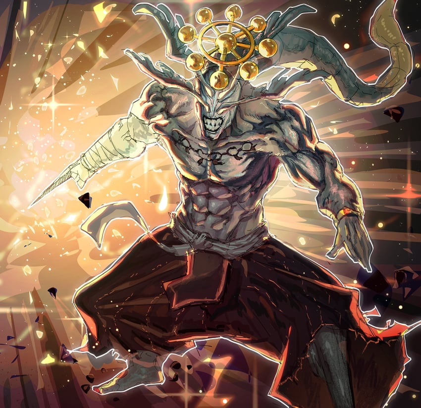 mahoraga (yu-gi-oh! and 1 more) drawn by sonic1nstinct