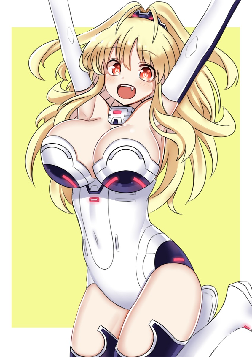 yellow heart (neptune and 1 more) drawn by zatsu