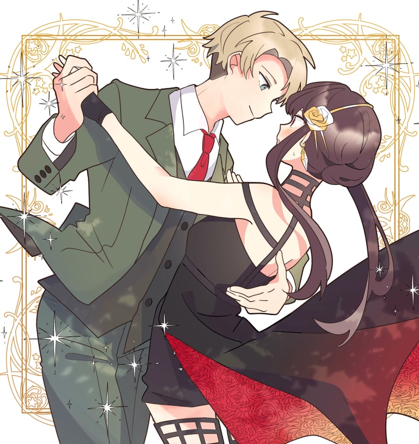 yor briar and twilight (spy x family) drawn by hakuuyori